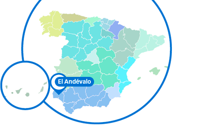 Mapa Andevalo