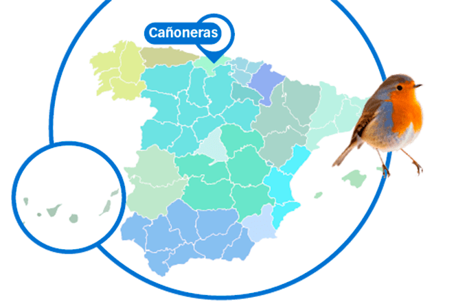 Mapa Cañoneras