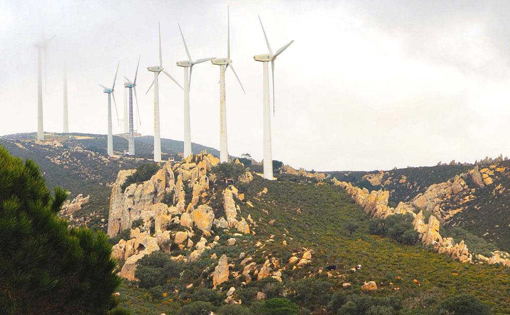 Parque eólico Los Lances Tarifa Cádiz